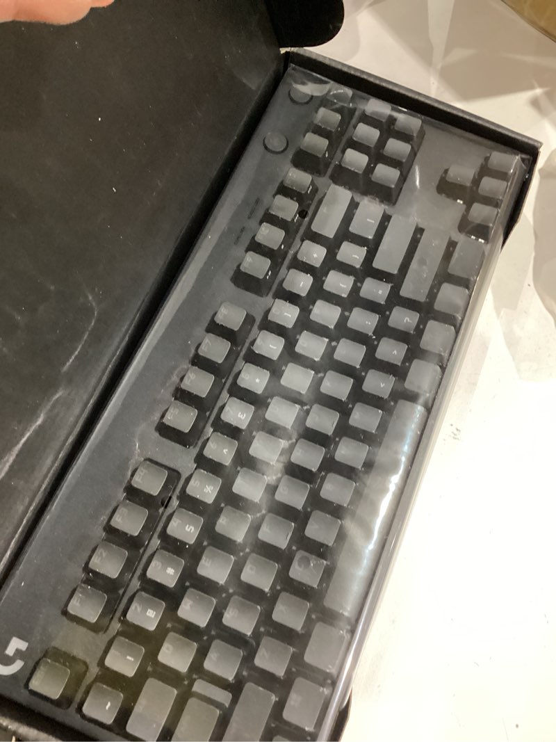 Condition photo showing Good Condition for Logitech G PRO Mechanical Gaming Keyboard, Ultra Portable Tenkeyless Design, Detachable Micro USB Cable, 16.8 Million Color LIGHTSYNC RGB backlit keys (Renewed)