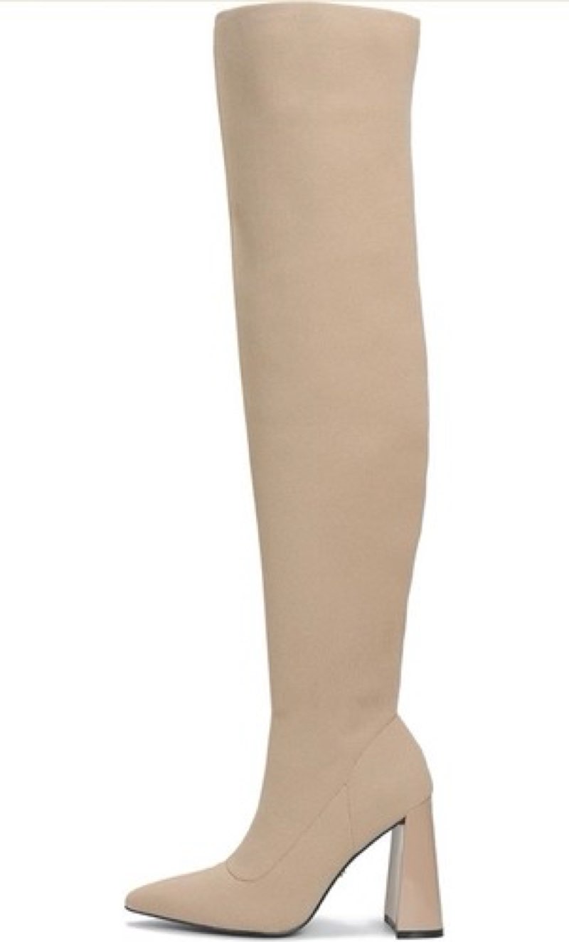 cape robbin thigh high boots for women – knee high over the knee boots for women - womens block high heel boots (flo.a) 8.5 black