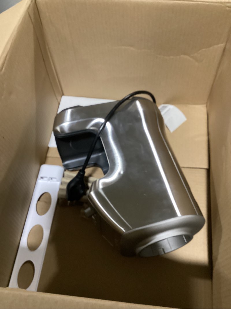 Condition photo showing As Is for breville bcg820bss smart grinder pro for coffee and espresso, brushed stainless steel brushed stainless steel 18 oz coffee bean capacity ( missing parts)