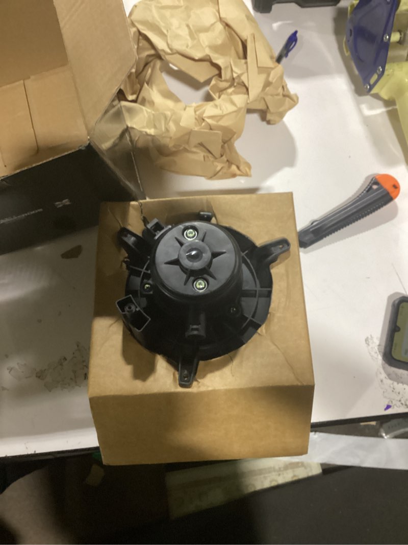 Condition photo showing As Is for a-premium hvac heater blower motor w/fan cage compatible with 2007 2008 2009 2010 2011 2012 2013 2014 chevrolet silverado, tahoe, suburban, avalanche & gmc sierra, yukon & cadillac escalade & hummer