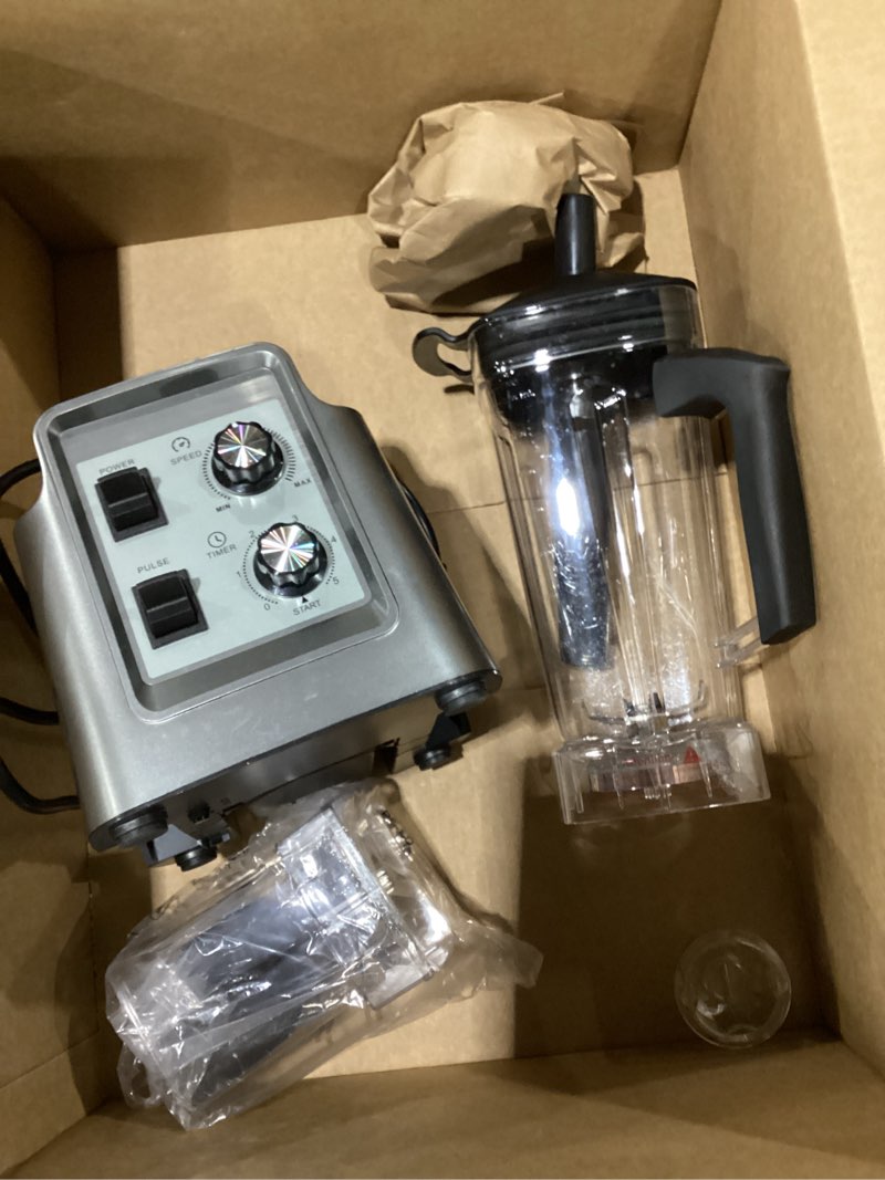 Condition photo showing Good Condition for Blender, 68Oz. Countertop Blenders with 20Oz. Grinder, 28000 RPM Kitchen Blender for Smoothies, Ice Crushing, Frozen Fruits, Self-Cleaning, Speed Adjustable, Black