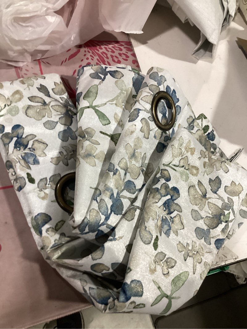 Condition photo showing New/Like New for linen floral paisley green blackout curtains for living room bedroom 84 inch length 2 panels lined grommet window drapes thermal farmhouse country jacobean curtains loden green loden green grommet/70% blackout/thermal (pack of 2)