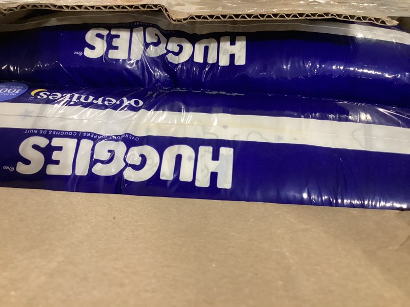 Condition photo showing Good Condition for huggies size 5 overnites baby diapers: overnight diapers, size 5 (27+ lbs), 100 ct (2 packs of 50), packaging may vary