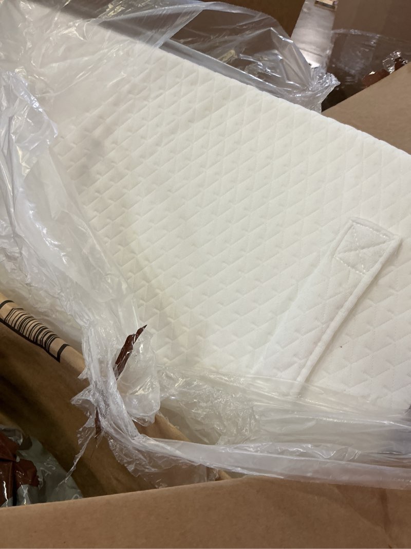 Condition photo showing Good Condition for wedge pillow, 10 inch bed wedge pillow for headboard, pillow wedge for acid reflux relief, sleeping, back pain relief, snoring, triangle pillow wedge, white/grey