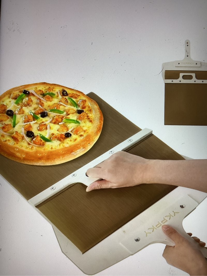 YKPPKY Sliding Pizza Peel - Wood Pizza Slider Smart ?Pizza Peel Slider That Transfer Pizza Perfectly