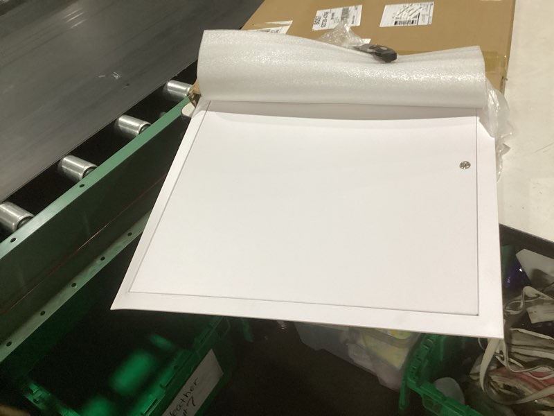 Condition photo showing New/Like New for access panel for drywall, 20 x 20 inch with lock and key, for ceiling, electrical conduits, heavy duty metal steel access door (white)