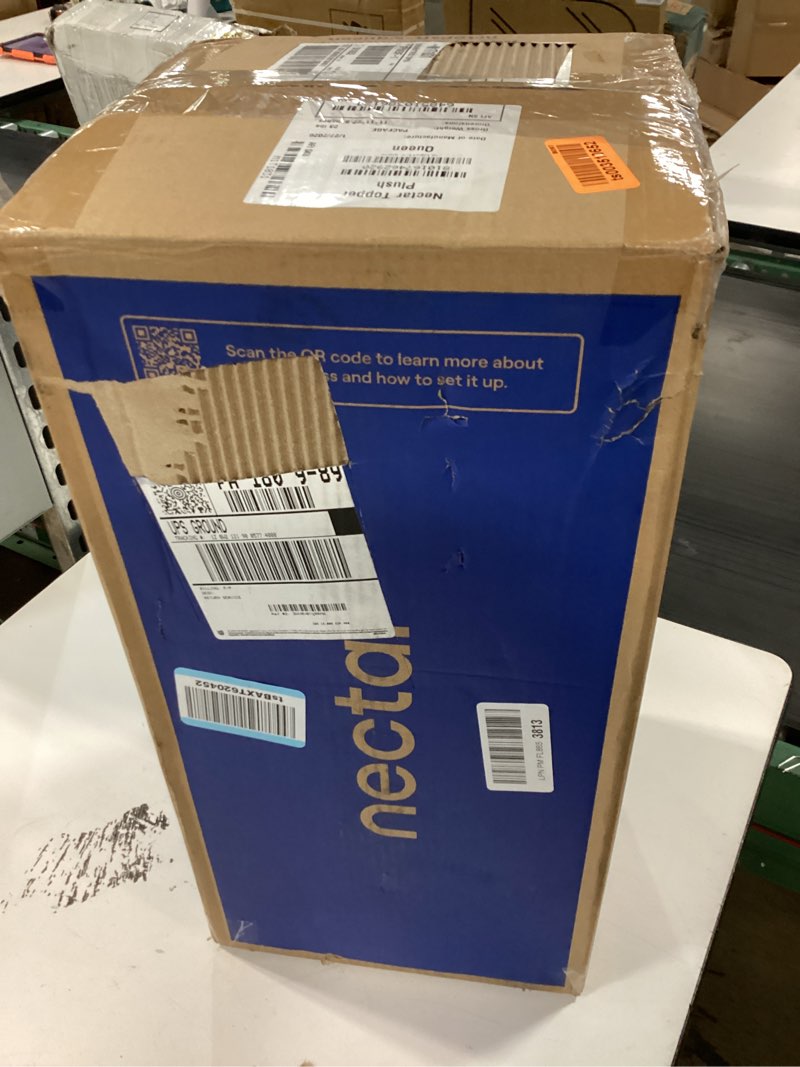 Condition photo showing New/Like New for nectar soft mattress topper - queen - 2" gel memory foam mattress topper - breathable & comfortable - back pain relief queen soft