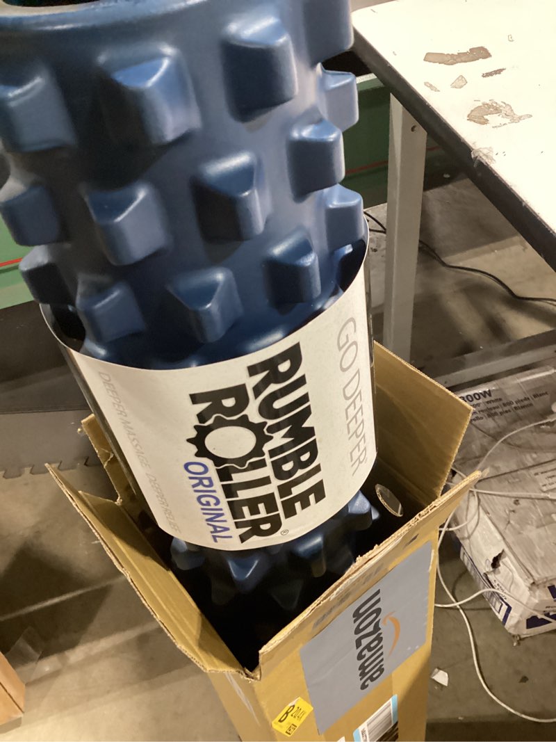 rumbleroller original textured foam roller - deep tissue, self myofacial release massage therapy roller rumbleroller 31" fullsize original foam roller