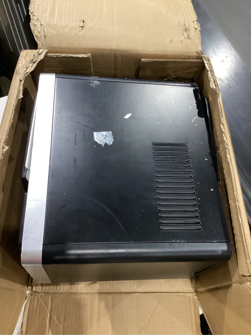 Condition photo showing As Is for euhomy lunaare crescent ice maker countertop, 16pes ready in 12mins, 1600pcs/day, auto deep cleaning, timer, adjustable ice  thickness, portable ice cube maker for whiskey/coffee/soft drinks