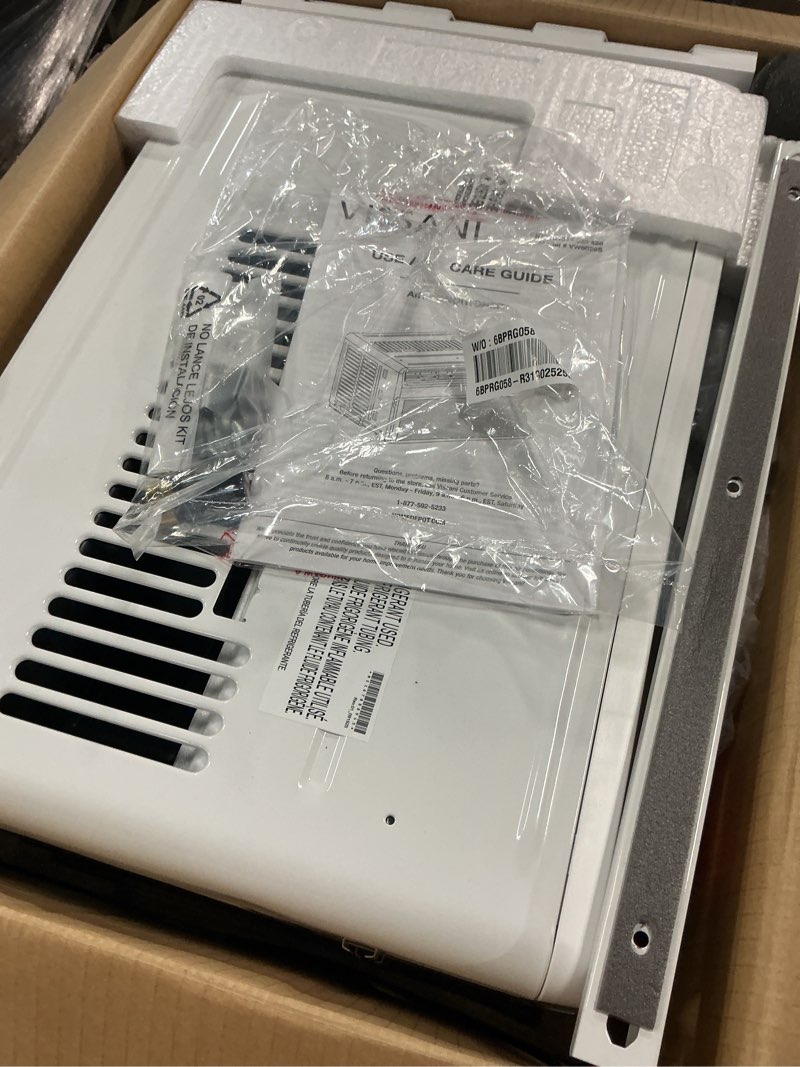 Condition photo showing Good Condition for 6,000 btu 115-volt window air conditioner cools 250 sq. ft. with remote, dehumidifier, and wi-fi enabled