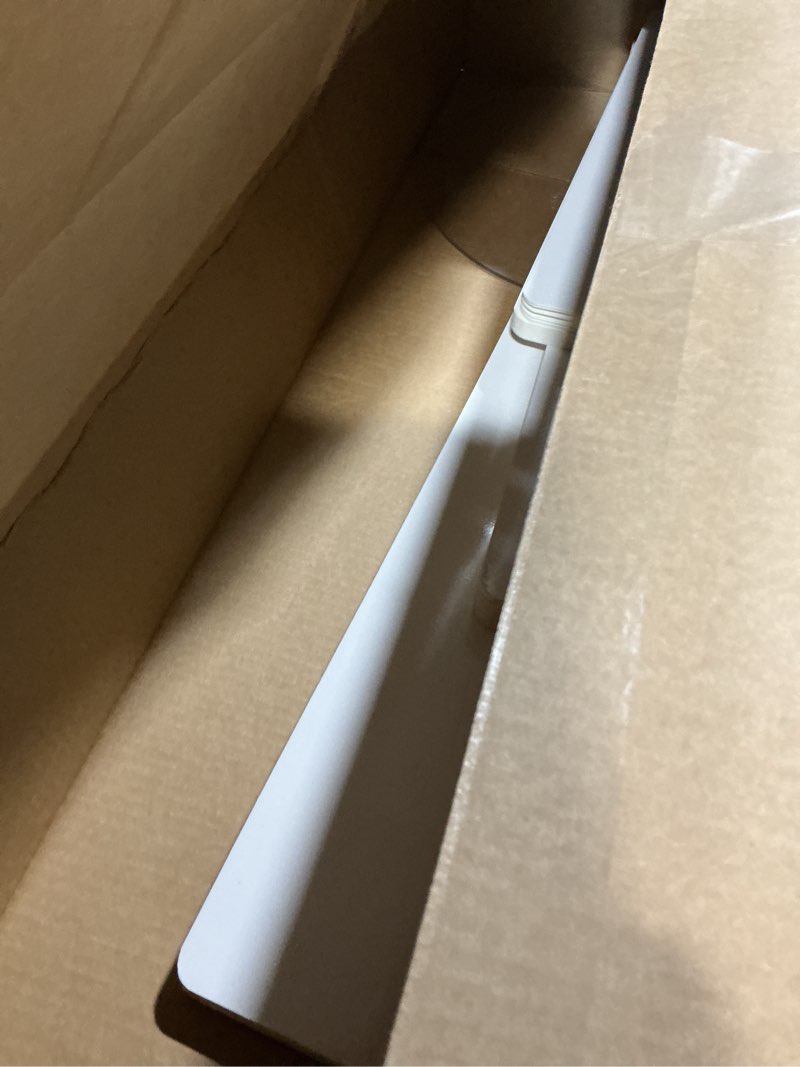Condition photo showing As Is for Cylinder Stands for Party 5Pcs Round Pedestal Stand Foldable Cardboard Columns Cylinder Tables for Parties Baby Shower Birthday Wedding Pillars Display Decoration white 3park-tall