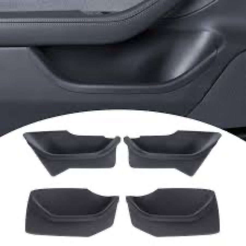 puoeni new 2025 2026 model y juniper door side organizer (emergency button safety) 4pcs full-cover t