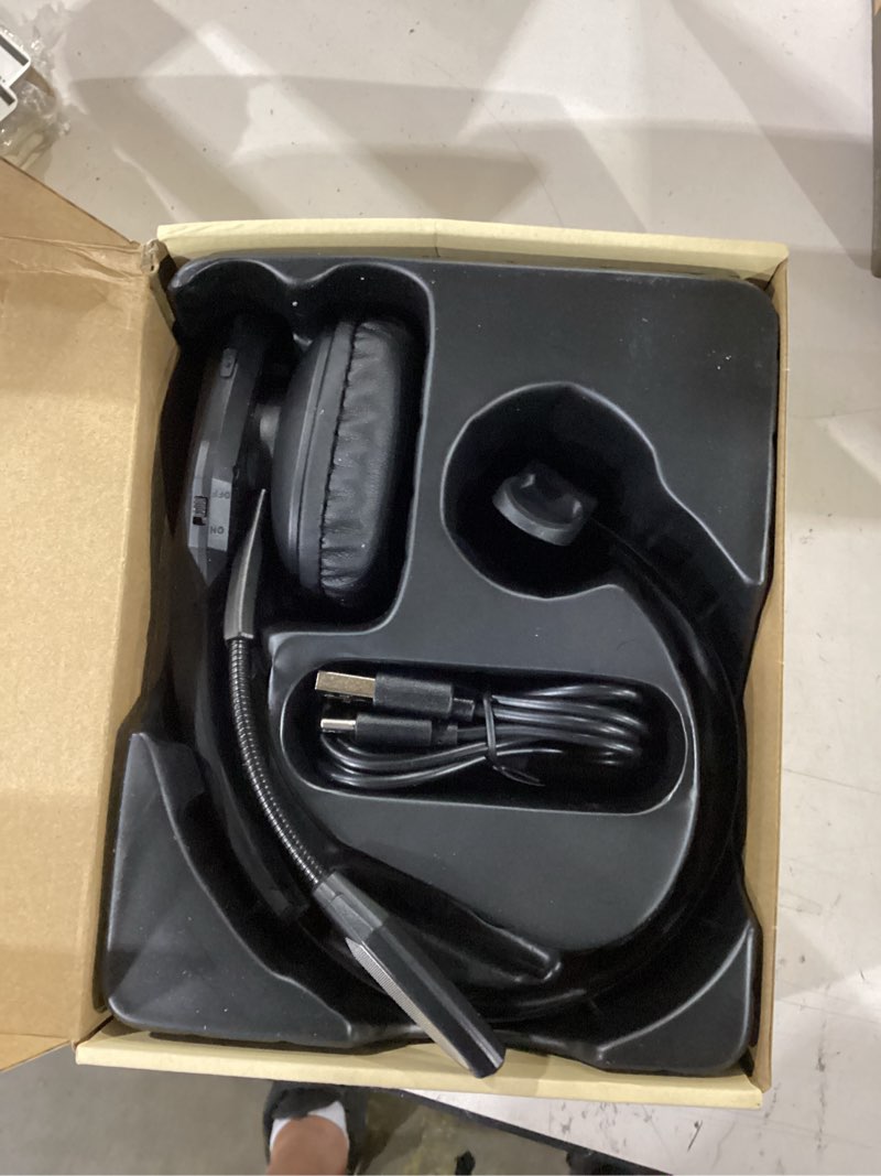 Condition photo showing Good Condition for trucker bluetooth headset, wireless headset with mic, bluetooth headsets with dual noise cancelling microphone & mute button, 55hrs working time pc headsets for cell phones, computer, truck driver black