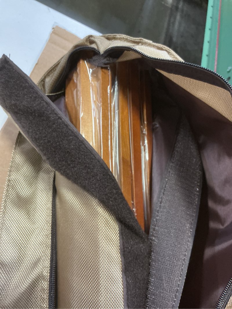 Condition photo showing Good Condition for yellow mountain imports american mahjong set, mojave (ivory) with brown soft case, all-in-one racks with pushers, wright patterson scoring coins, dice, & wind indicator