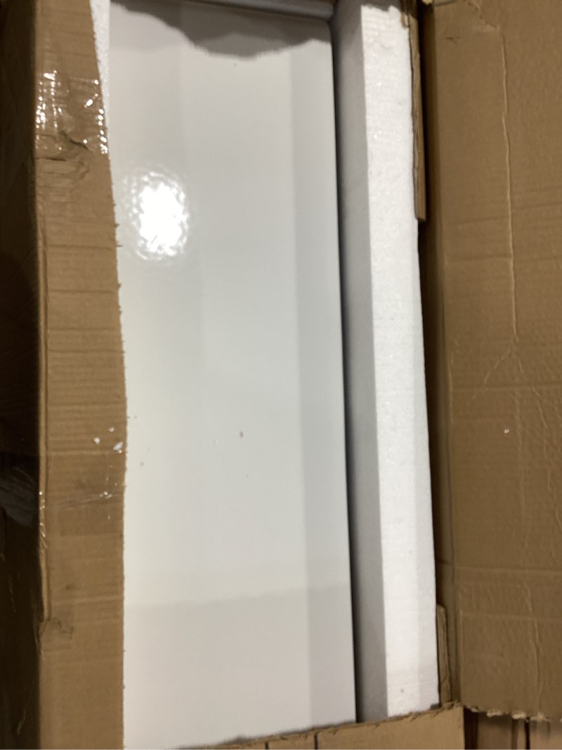 Condition photo showing Good Condition for austen crisp white fireclay 33" single bowl apron-front undermount kitchen sink 33" x 18" x 10" crisp white