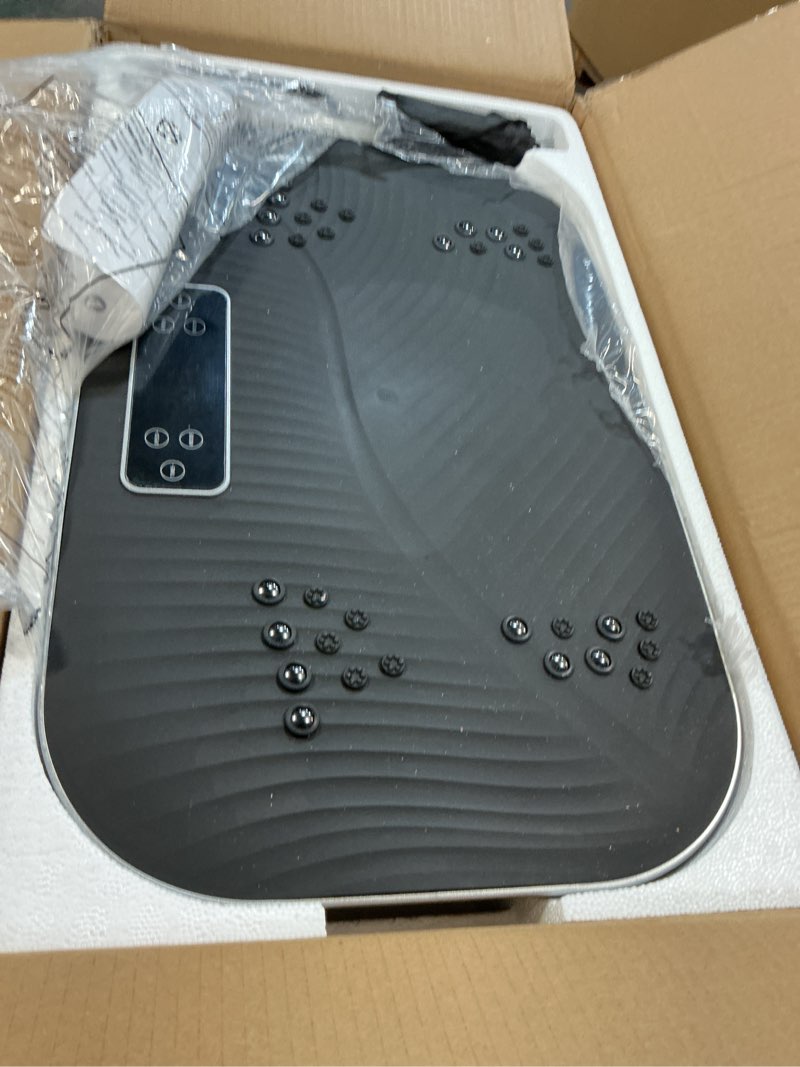 Condition photo showing As Is for Vibration Plate Machine,180 Speeds Shake Plate for Lymphatic Drainage Weight Loss, Vibrating Fitness Platform 460LB Capacity Whole Body Workout with Bluetooth Home Exercise Gym Equipment for Women Men