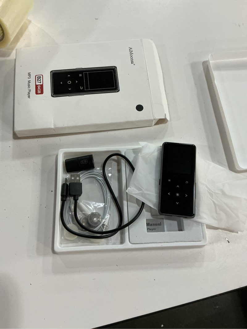 Condition photo showing Good Condition for 64gb mp3 player with bluetooth 5.2, aimoonsa music player with built-in hd speaker, fm radio, voice recorder, hifi sound, e-book, earphones included black - 64gb