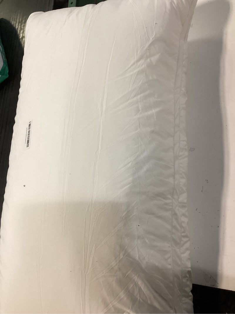 Condition photo showing As Is for your moon soft pillows king size for sleeping, support bed pillows, fluffy down alternative pillow, luxury hotel gel king pillows for side sleeping (white) snow white king (pack of 1)