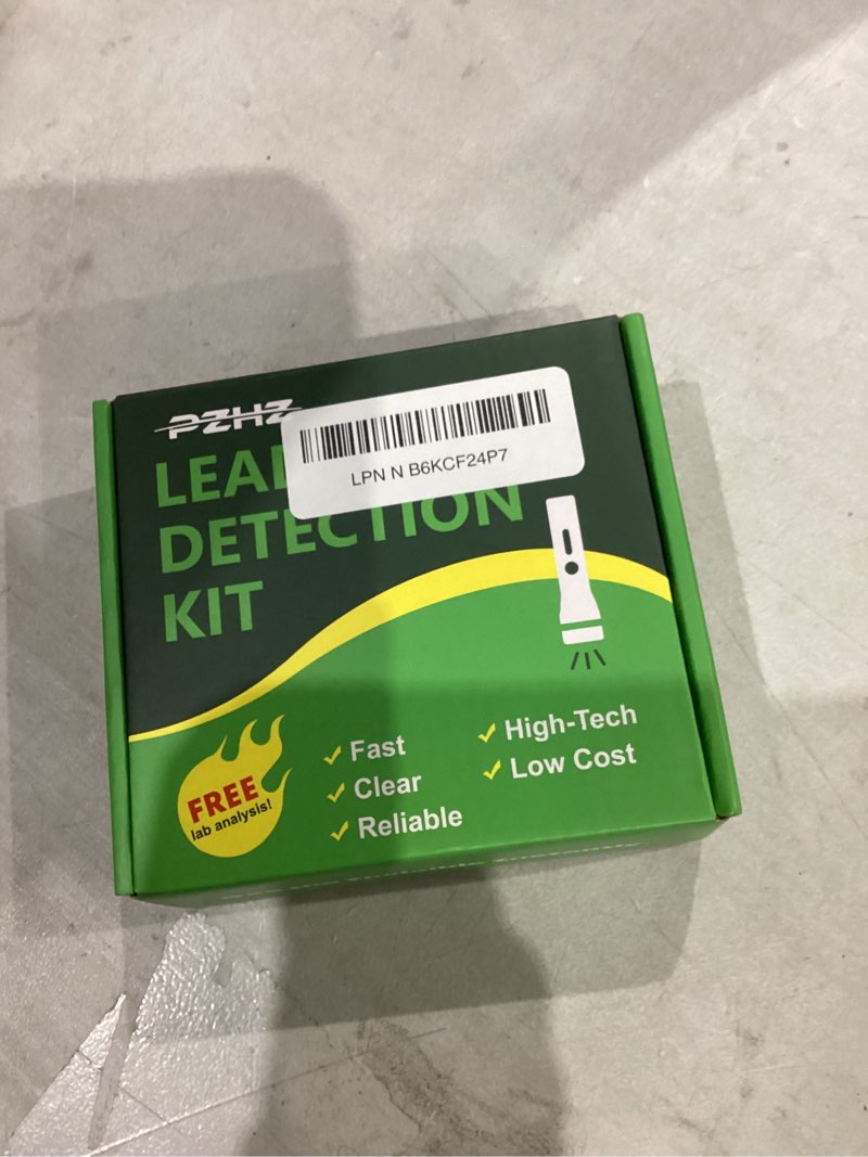 Condition photo showing New/Like New for lead test kit – fast lead detection for dishes, paint & toys, includes non-lead reference card & uv-protection gloves, 1 bottle test liquid + free lab tests, accurate & easy home use single bottle – spray