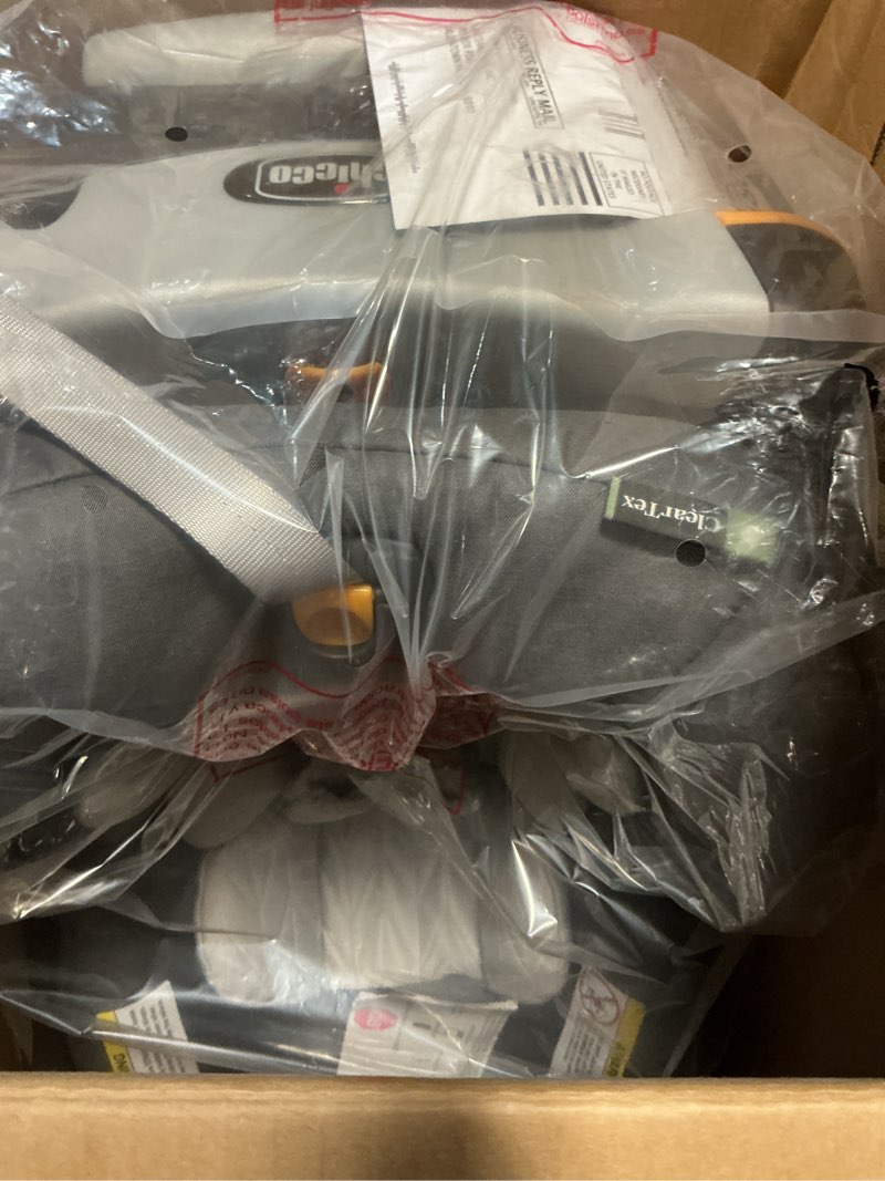 Condition photo showing New/Like New for chicco keyfit 30 cleartex infant car seat and base, rear-facing seat for infants 4-30 lbs., includes infant head and body support, compatible with chicco strollers, baby travel gear, slate/grey slate keyfit 30 with cleartex fabric