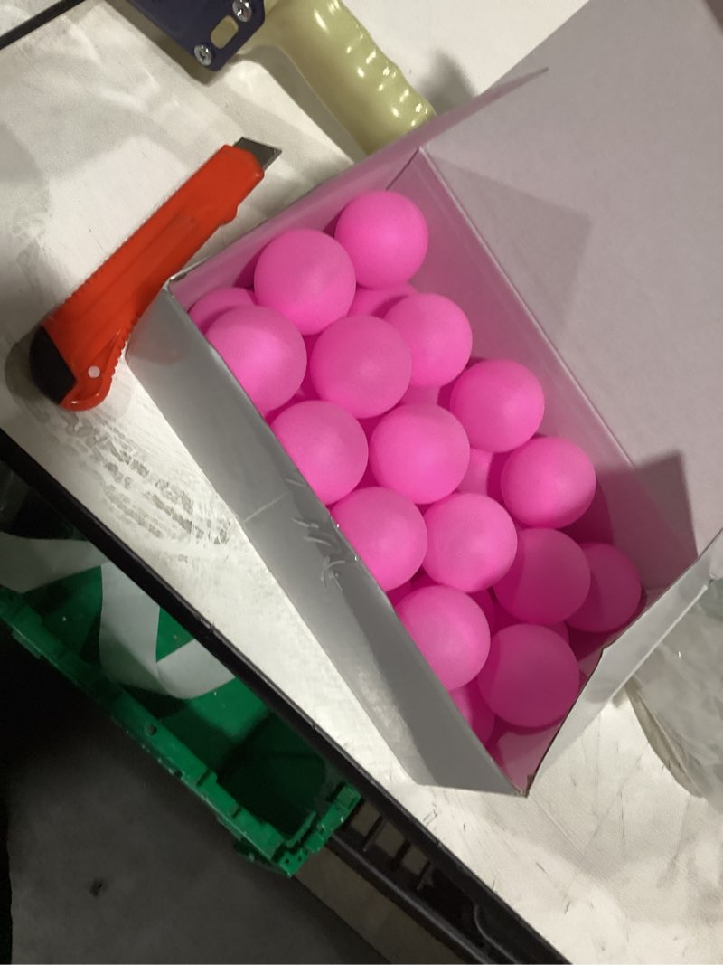 Condition photo showing New/Like New for 30 pack ping pong balls bulk, 40mm plastic balls, for carnival, pool, arts, games, party, decoration, outdoor, handmade diy, pet 30pcs-pink