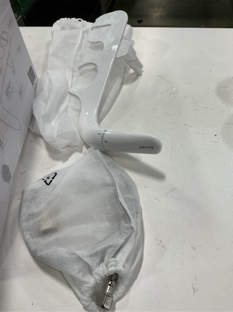 Condition photo showing As Is for Brondell easyspa bidet attachment with ergonomic controls and dual nozzles