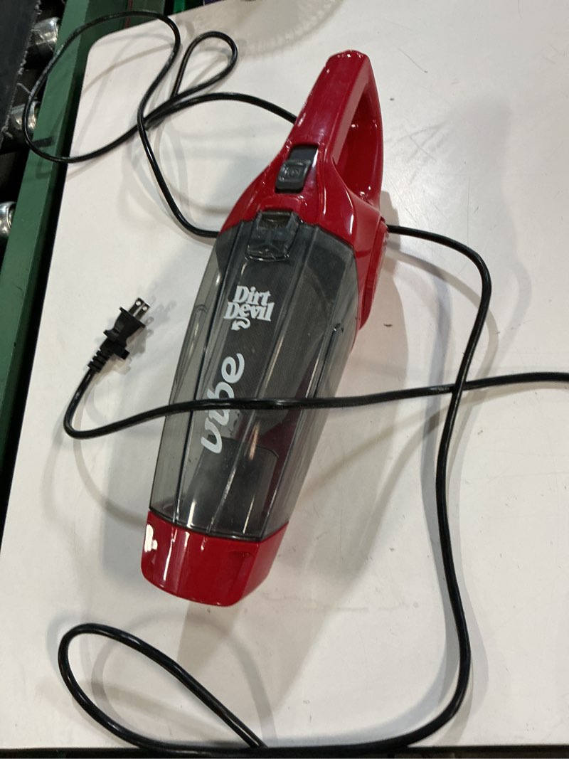 Condition photo showing As Is for dirt devil vibe 3-in-1 stick vacuum cleaner, lightweight corded vacuum with included tools, bagless, ideal for carpet, hard floors and home surfaces, corded vacuum cleaners for home use