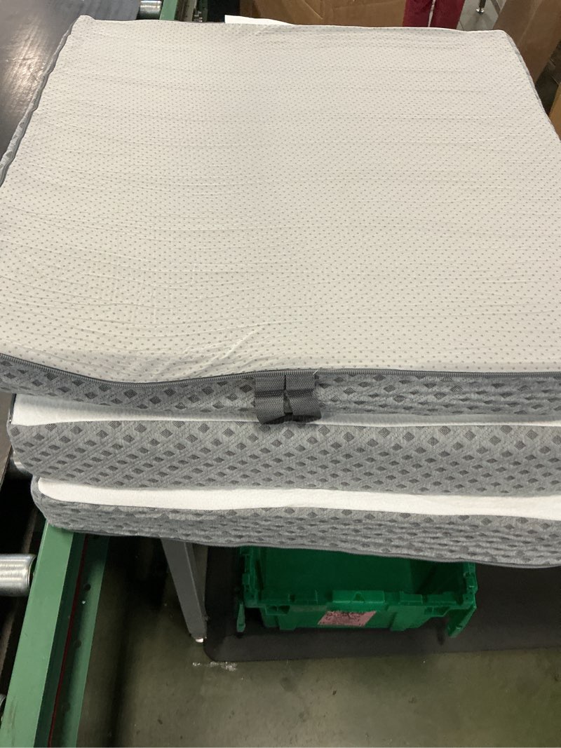 Condition photo showing As Is for Sweetnight Tri Folding Mattress - 4-inch Single Size Foldable Mattress with a Collapsible and Washable Cover | Medium-Firm with Non-Slip Design | Suitable for RV Travel, Camping, Guest Single 4 Inch White