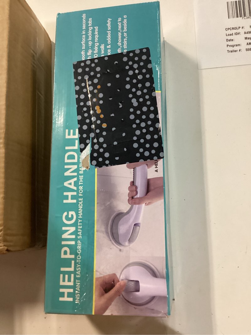 Condition photo showing New/Like New for grab bars for bathtubs and showers,2 pack 16.5" bathroom safety handles with strong suction cups, non-slip grip balance support for shower & bathtub, for seniors & limited mobility