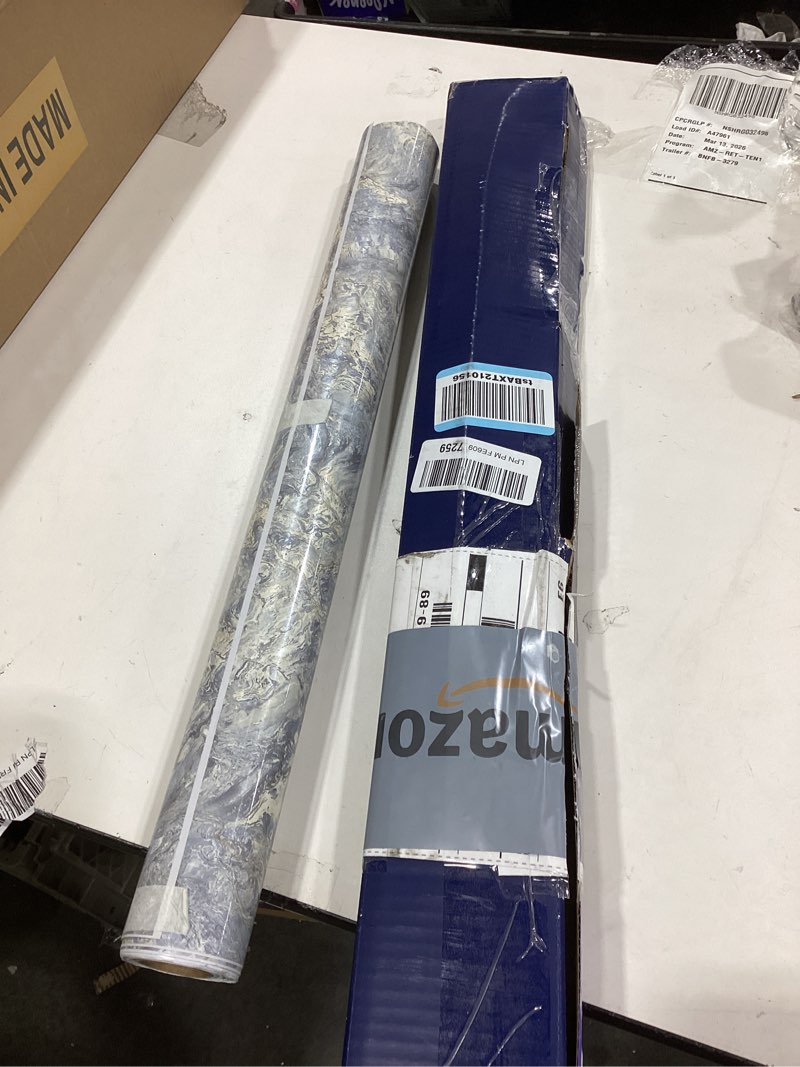 Condition photo showing Good Condition for CRE8TIVE 24"x118" Beige Gold Marble Contact Paper for Countertops Waterproof Glossy Liquid Marble Wallpaper Peel and Stick Countertops Removable Self Adhesive Vinyl Warp for Kitchen Bedroom Table Desk 24" x 118" Glossy Beige Gold