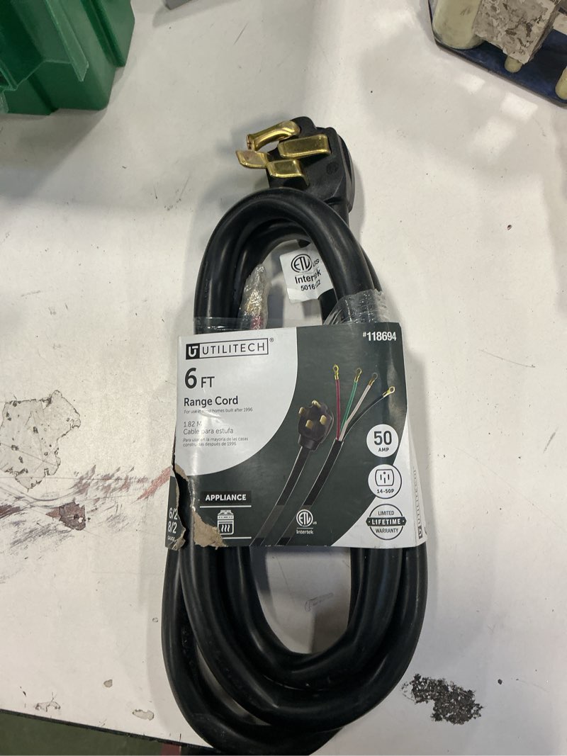 Condition photo showing New/Like New for GoGreen Power 6' 4W Range Cord (GG-27206)