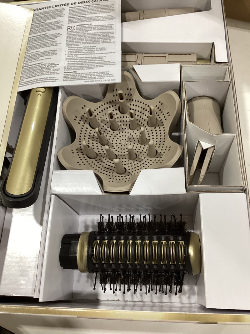 Condition photo showing As Is for Shark Glam Ceramic & Powerful Air Styling & Drying System, with Silki Straightener & Shark Glossi Air Glosser, for Drying, Curling, Straightening & Glossing with Diffuser, HD6052S (Curly & Coily Hair)