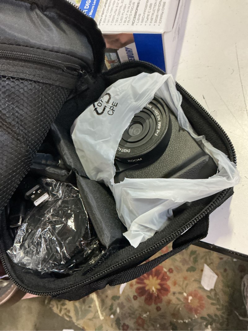 Condition photo showing As Is for vivitar 4k digital camera with 8x digital zoom and 3" led display