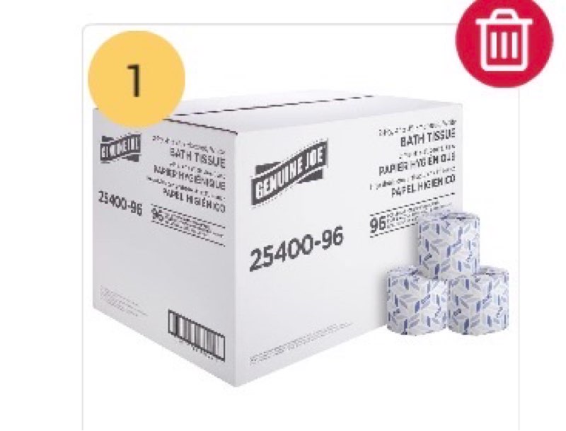 Genuine Joe 2-ply Standard Bath Tissue Rolls - 2 Ply - 3  x 4  - 400 Sheets/Roll - White - Perforat