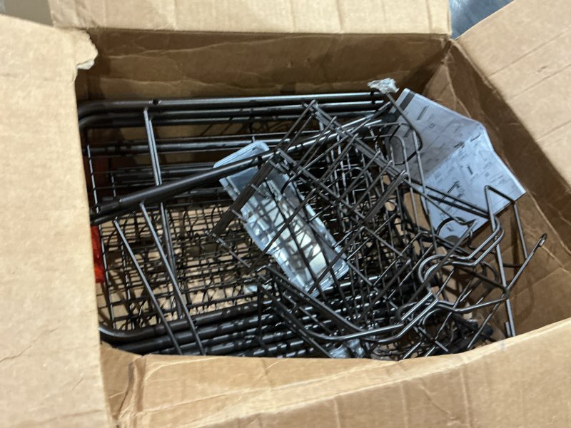 Condition photo showing As Is for multifunctional dish rack: large over sink drainer organizer and storage rack