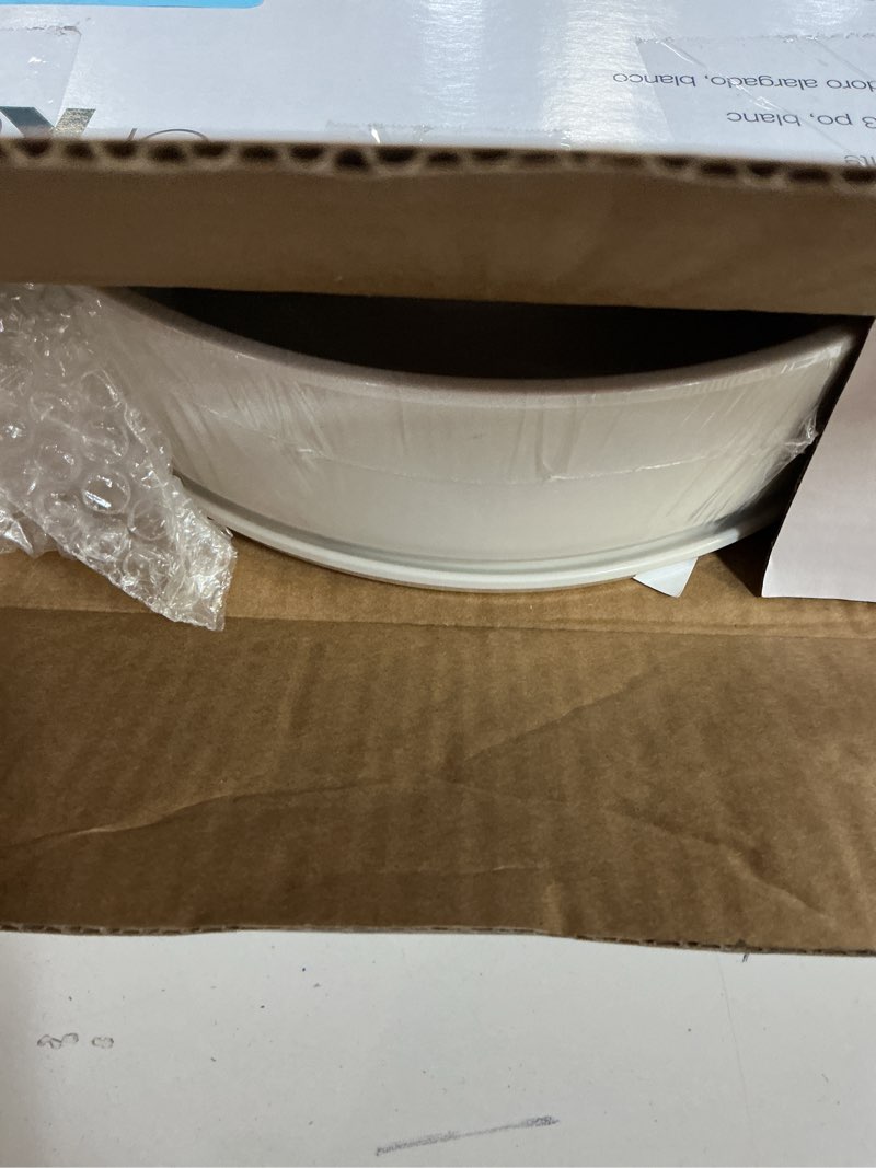 Condition photo showing New/Like New for KOHLER 25875-0 Hyten 3" Height, Elevated Soft Close Elongated Toilet Seat, Contoured Seat with Grip-Tight Bumpers, Quick-Attach Hardware, No Slam Toilet Seat, White White Elongated