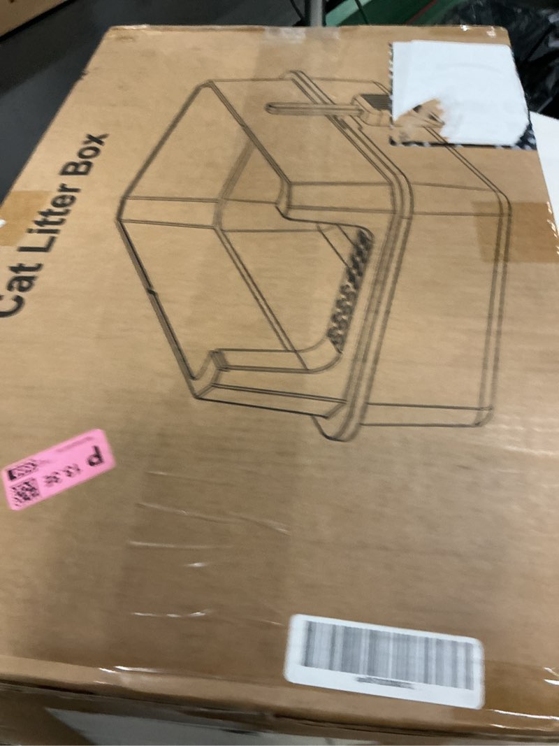 Condition photo showing New/Like New for stainless steel litter box, extra large litter boxes for big cats, xlarge metal cat litter box with lid, anti-urine leakage xl box with high sides, easy clean, non-sticky, scoop included dark grey xl