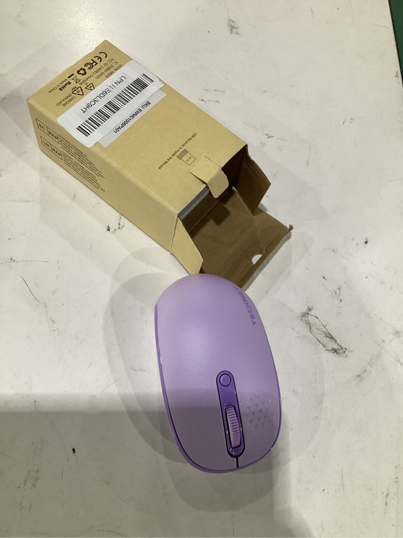 Condition photo showing Good Condition for tecknet wireless mouse, 2.4g quiet computer mouse with usb receiver, 4 buttons portable cordless mice for chromebook, laptop, pc, mac, 800/1200/1600 dpi - purple