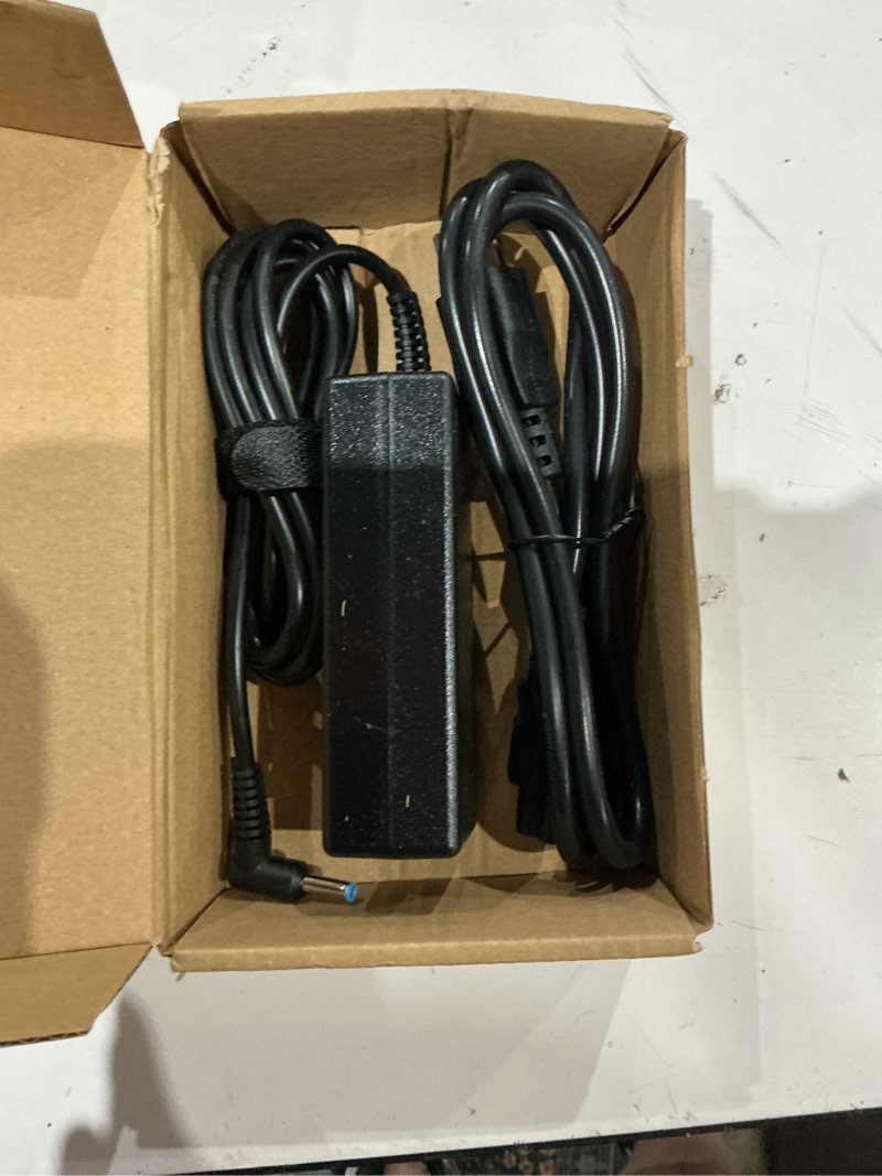 Condition photo showing Good Condition for charger compatible with hp laptop computer 65w 45w smart blue tip power adapter