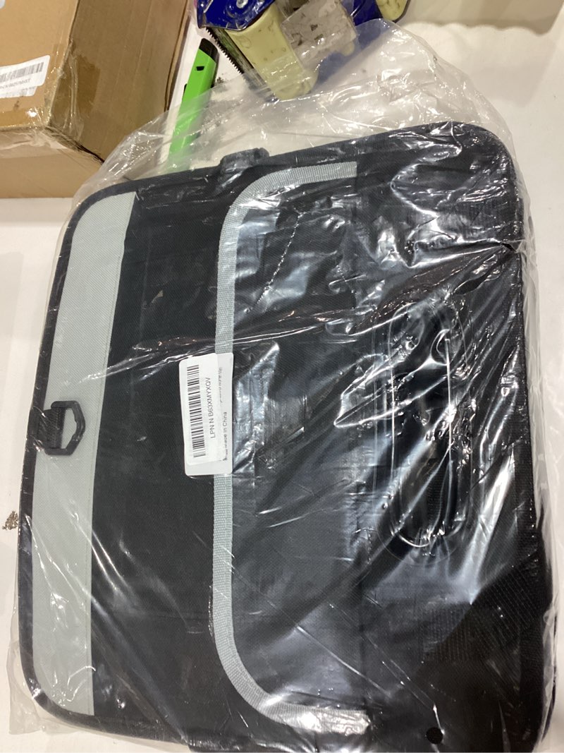 Condition photo showing New/Like New for trunk organizer for car, 95l large capacity storage with non-slip bottom strips and 2 retractable straps, cargo organizer for suv, truck, sedan, waterproof portable car organizers for women men black gray