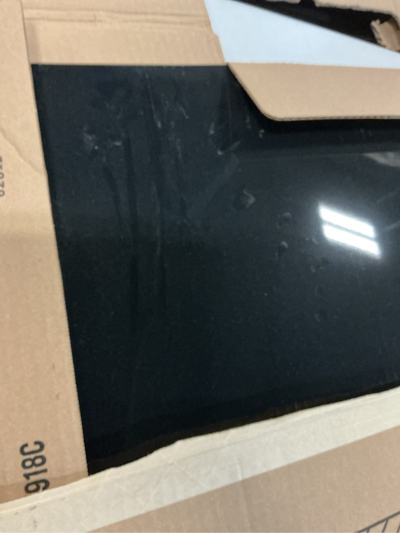 Condition photo showing As Is for broan-nutone, sp300224, reversible backsplash splatter guard and cooking shield, range hood accessories to keep kitchen clean, 30" x 24", black and white, 1 24 by 30 inch white/black