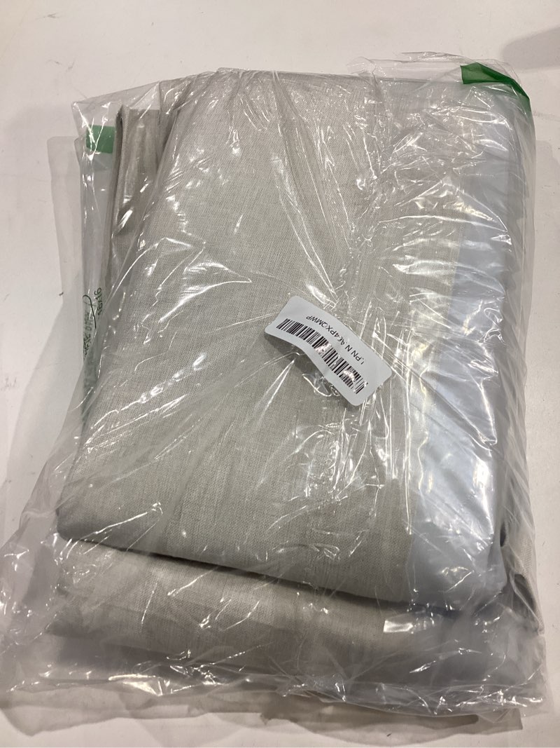 Condition photo showing Good Condition for youngstex linen 100% blackout curtains for bedroom 80 inches long, grommet thermal insulated drapes full room darkening with white liner for living room, 2 panels, 52 x 80 inch 52"w x 80"l (pack of 2) linen