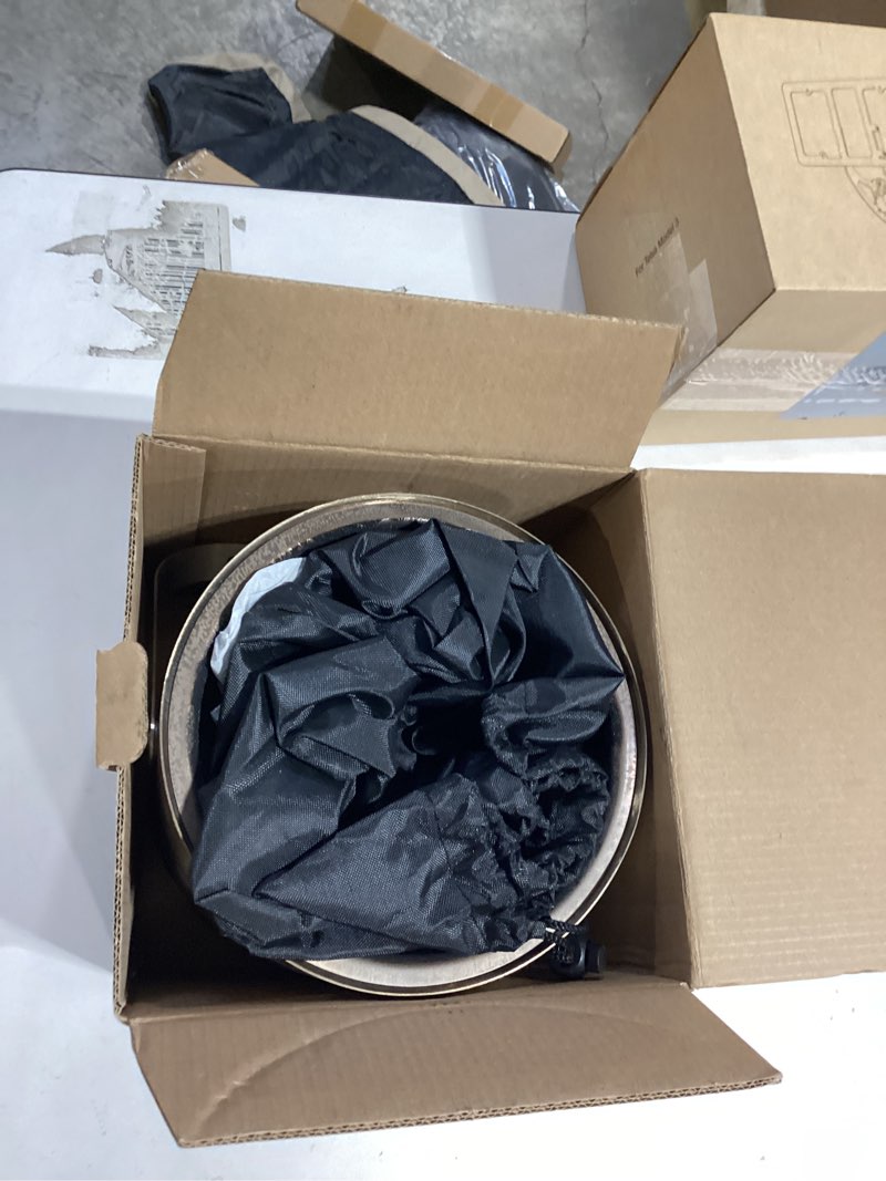 YIKEDAN Tabletop Fire Pit with Handle, Smokeless, Stainless Steel Fire Pit with Stand for Camping Ba