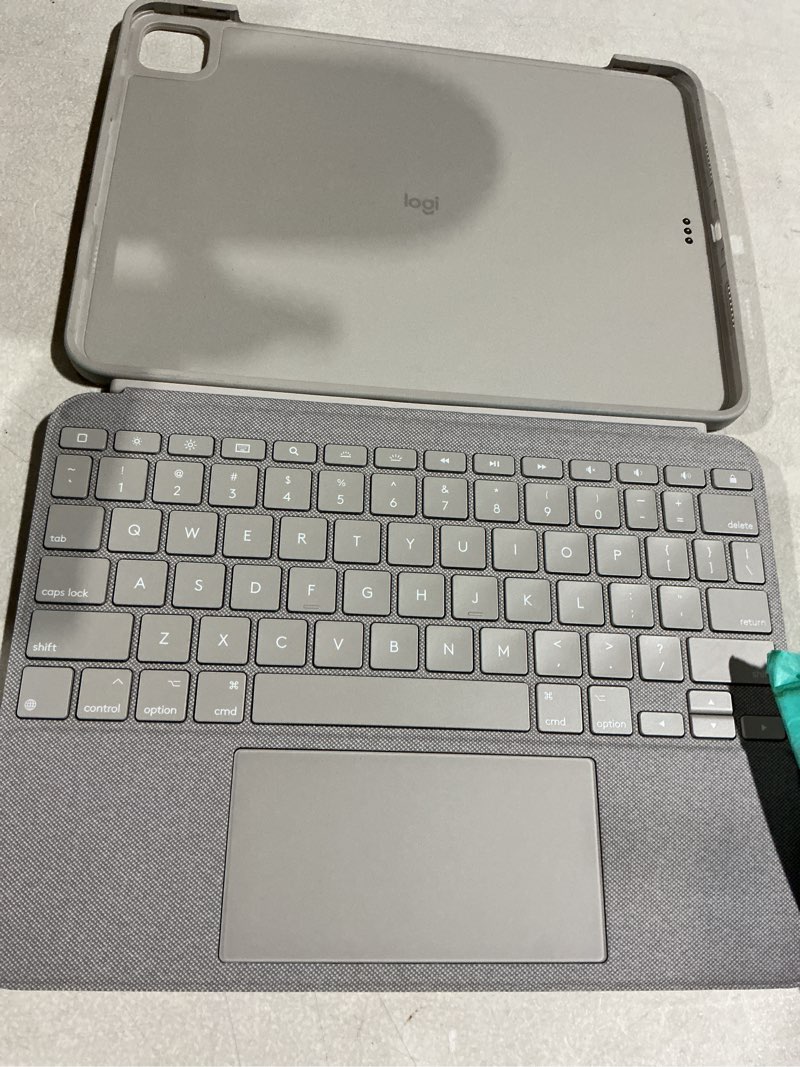 Condition photo showing Good Condition for Logitech Combo Touch iPad Pro 11-inch (1st, 2nd, 3rd, 4th gen - 2018, 2020, 2021, 2022) Keyboard Case - Detachable Backlit Keyboard, Click-Anywhere Trackpad - Sand; USA Layout Sand 1st, 2nd, 3rd & 4th gen TABLET KEYBOARD