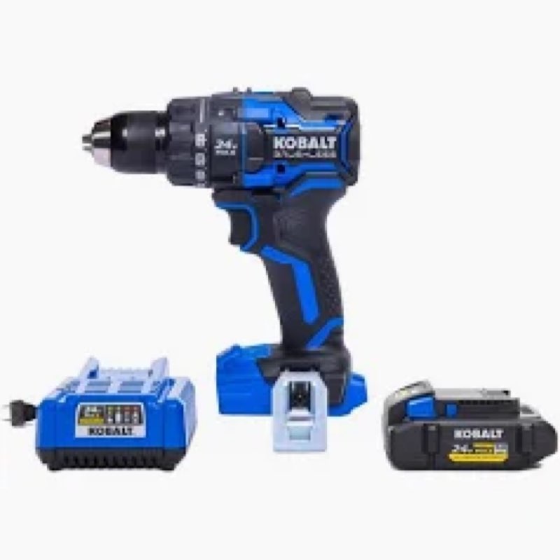 kobalt xtr 24-volt 1/2-in keyless brushless cordless drill ( 1 -batteries included, and charger included ) | kxdd