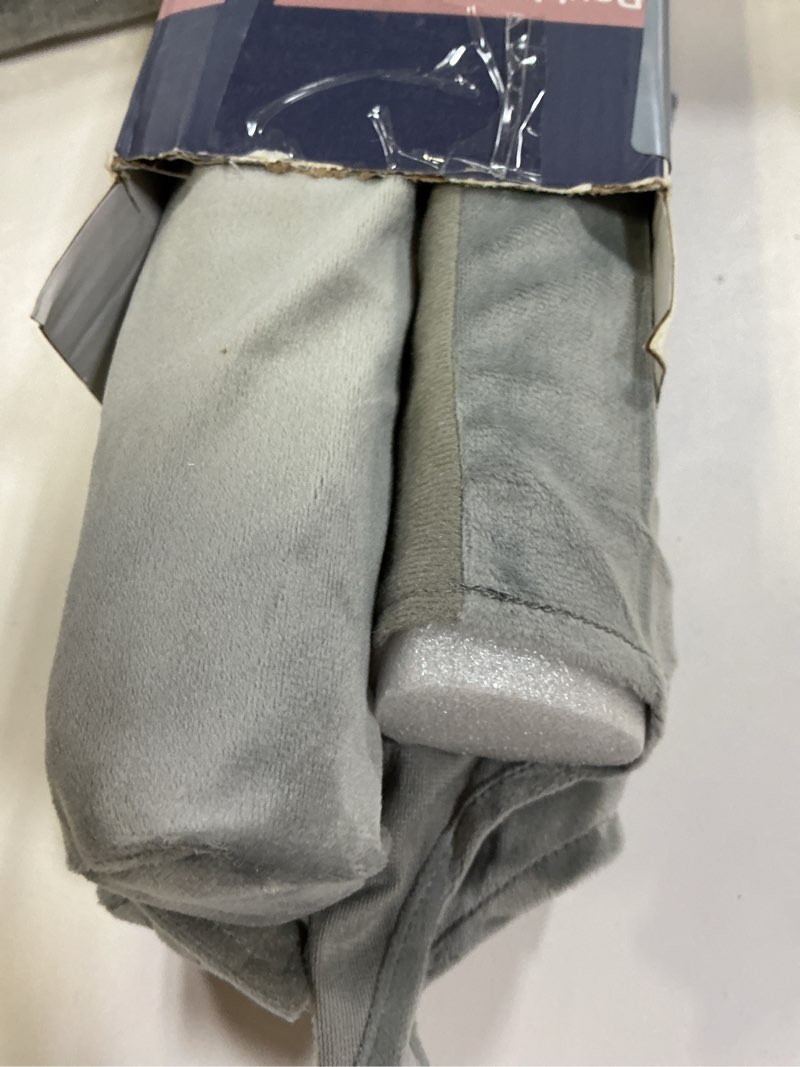 Condition photo showing Good Condition for Door Draft Stopper for Bottom of Door, 32 Inch Under Draft Air Noise Light Blocker 26"- 32" Double Side Triangle Soundproof Sweep Filler Seal Gap up to 1.7" for Patio Sliding Door Guard, Grey 1 Pack-32 Inch Gray