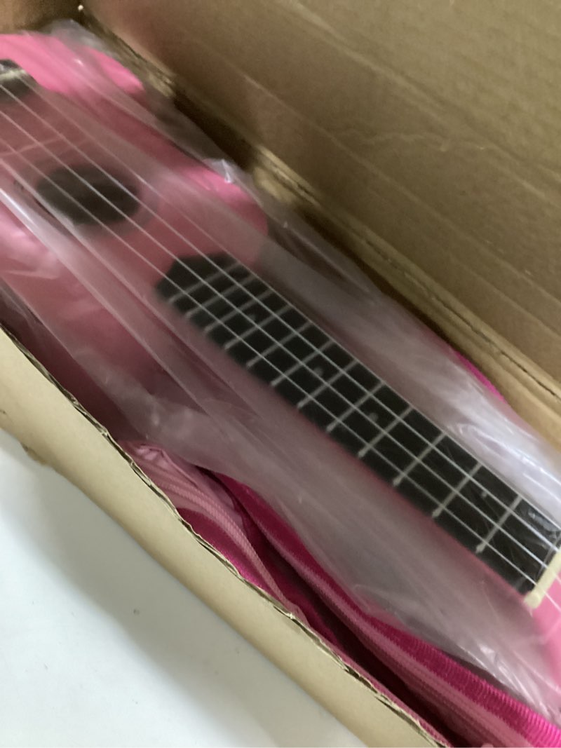 Condition photo showing Good Condition for iECO Soprano Ukulele Beginner Kit for Kids Adults 21 Inch Ukelele w/Case Strap Tuner Strings Picks (Pink) 21 inch Pink