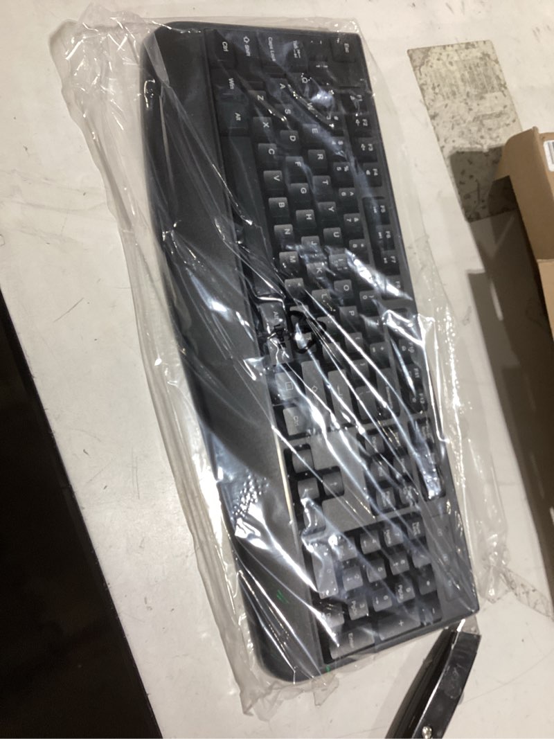 Condition photo showing Good Condition for Wireless Keyboard and Mouse Combo, EDJO 2.4G Full-Sized Ergonomic Computer Keyboard with Wrist Rest and 3 Level DPI Adjustable Wireless Mouse for Windows, Mac OS Desktop/Laptop/PC Black