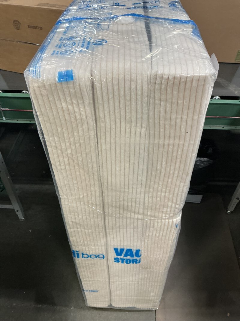 Condition photo showing As Is for 6-Inch Tri-Fold Mattress Twin Size - Foldable Futon Sofa Bed with Removable Washable Cover, Folding Memory Foam Futon Mattress | Non-Slip Bottom & Carry Handles for Guest, Camping, Dorm Twin Beige