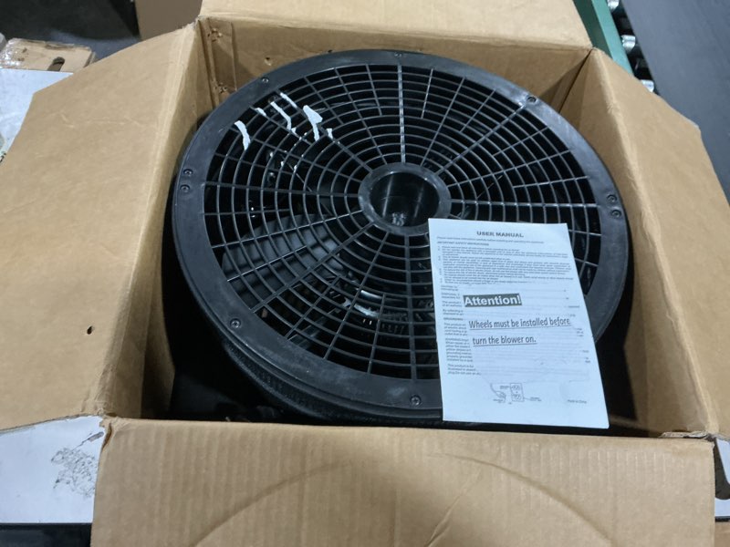 Condition photo showing Good Condition for 1 hp wacky waving inflatable tube guy air blower, 750w inflatable tube man blower fan, fits 18" diameter inflatable dancer